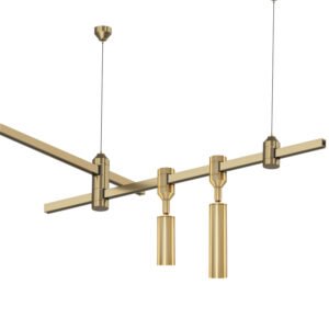 brass track light