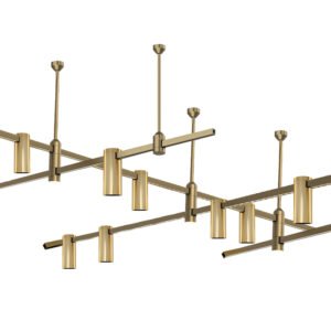 brass track light